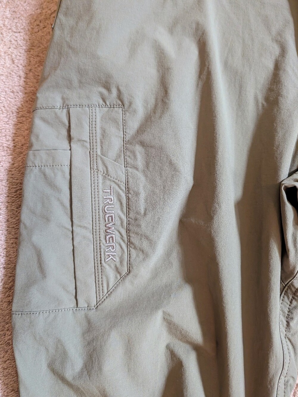 NWOT Truewerk T1 WerkPant Lightweight Quick Dry Moisture Wicking Olive 36x30 - Picture 3 of 9